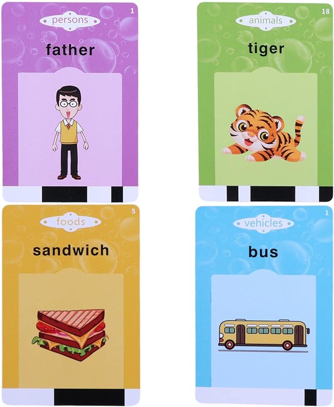 Kids Flash Cards | 112 Cards Learning Machines Educational Talking Flash Cards Learning Toys