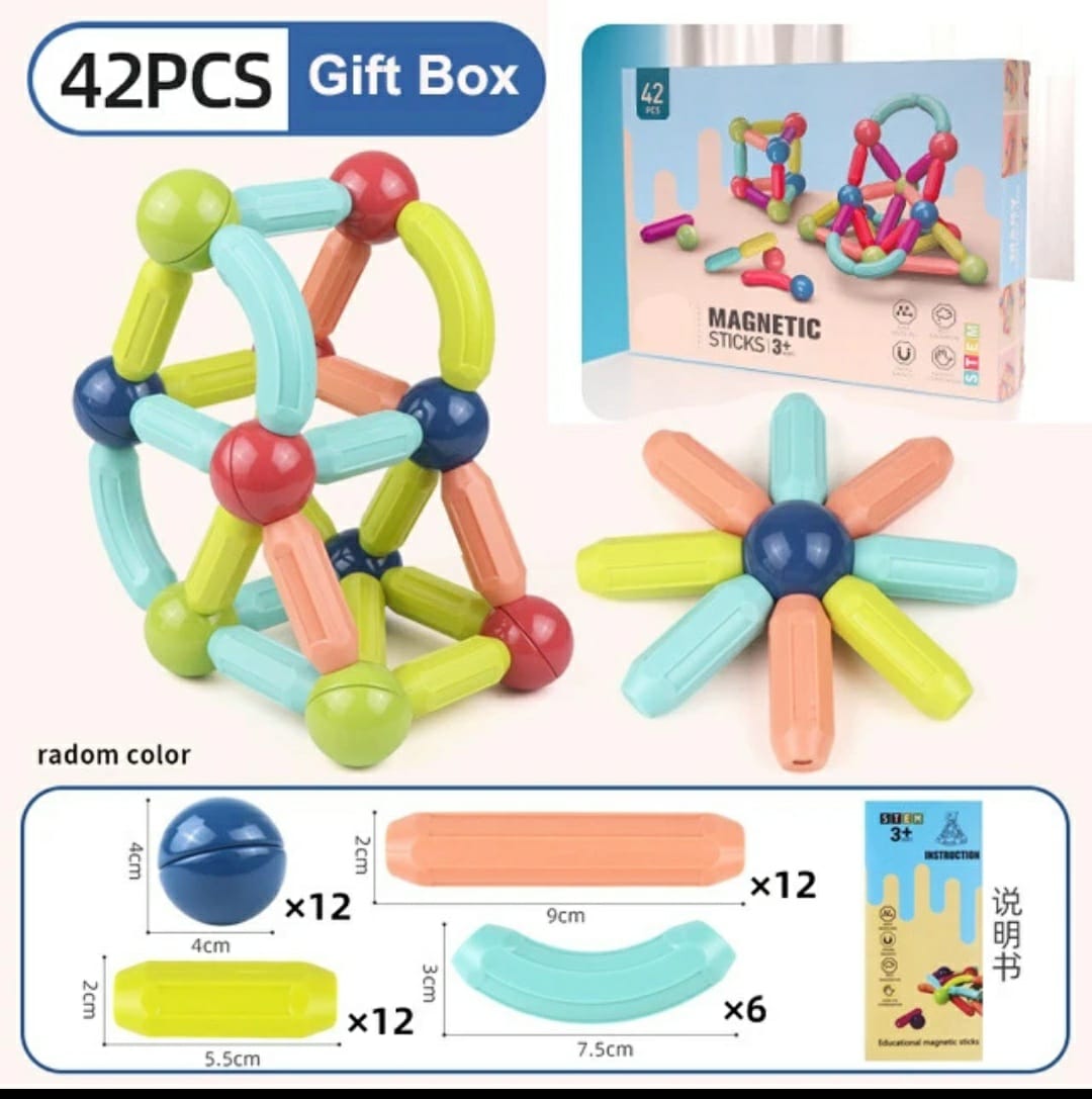 Magnetic Building Sticks
