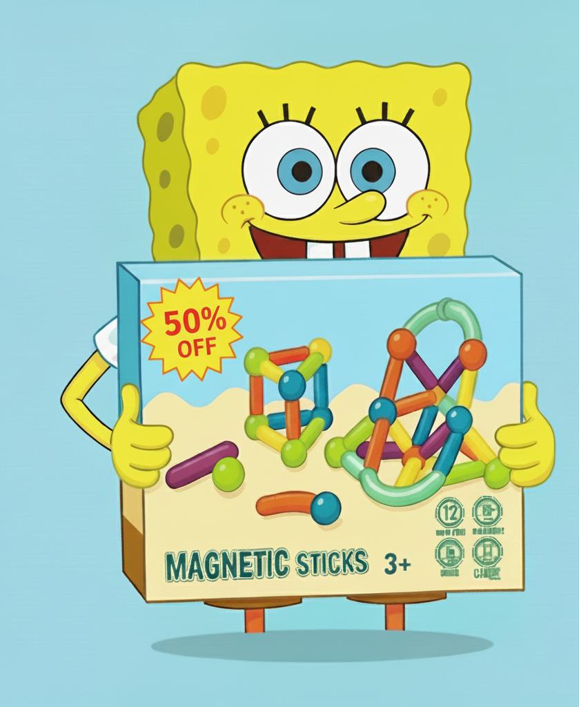 Magnetic Building Sticks