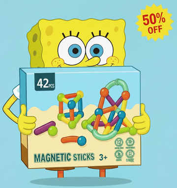 Magnetic Building Sticks